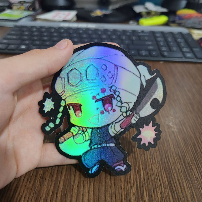 

Sticker Hologram Anime - PSH1756 - Demon Slayer - Tengen