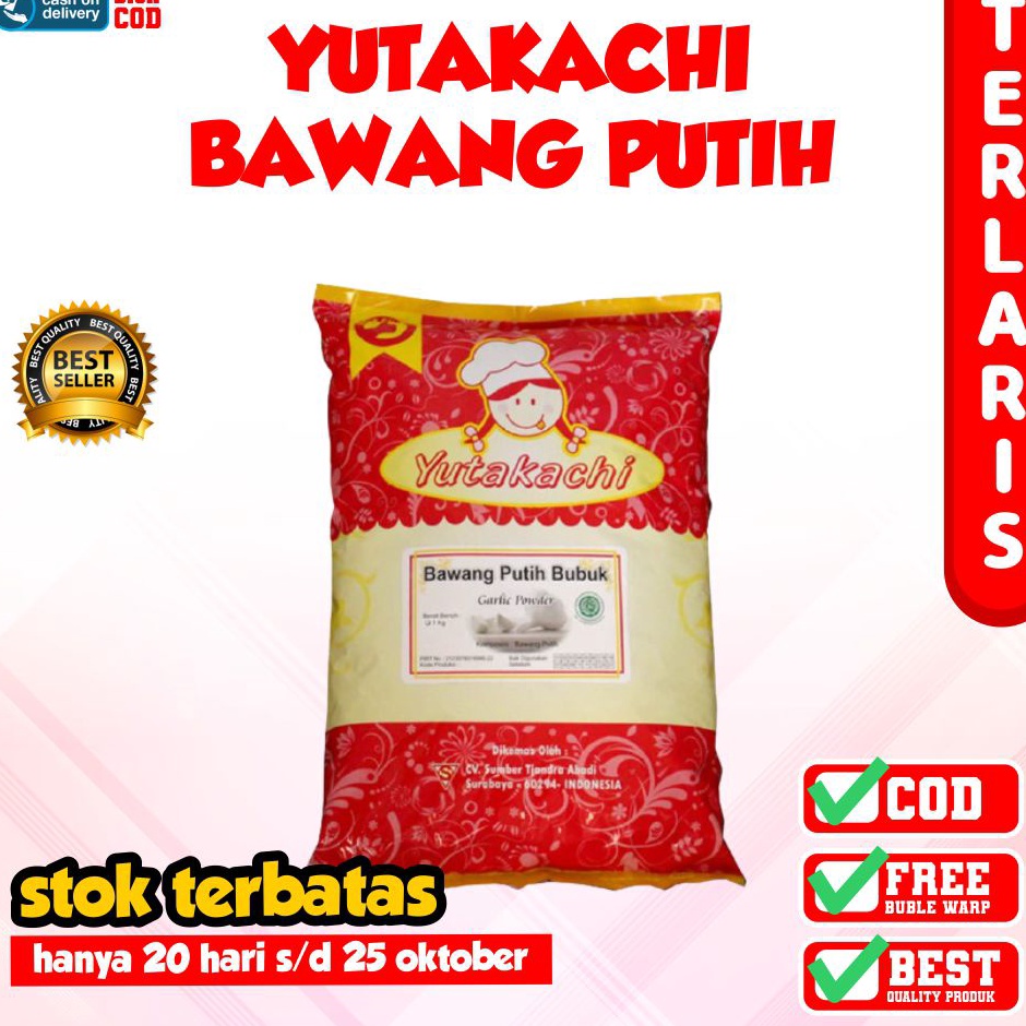 

BEST SELLER U31 MURNI Bawang Putih Bubuk/ Garlic Powder 1 Kg ね