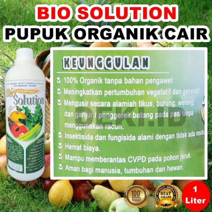 Bio Solution 1 L Pupuk Organik Cair POC Asam Amino Tanaman
