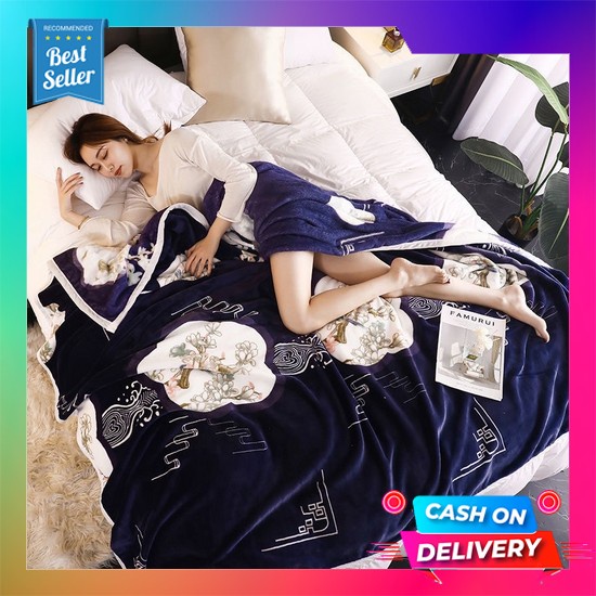 Selimut Bulu Lembut Tebal Musim Dingin Korea Karakter Kekinian Hangat  Selimut Bulu Tebal Jumboo S