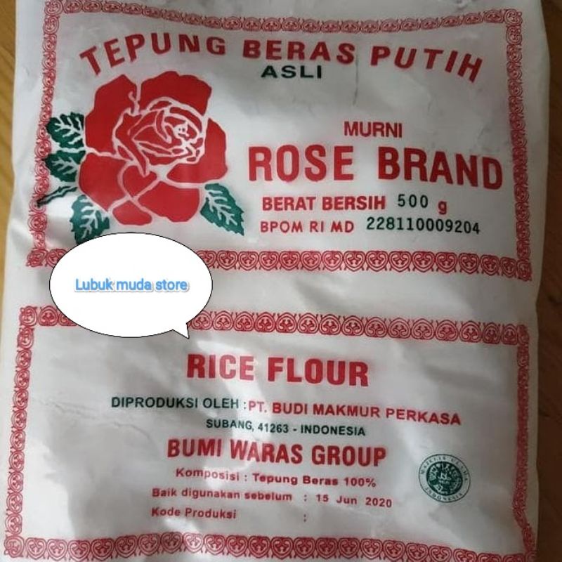 

Tepung beras Rose Brand 500gram