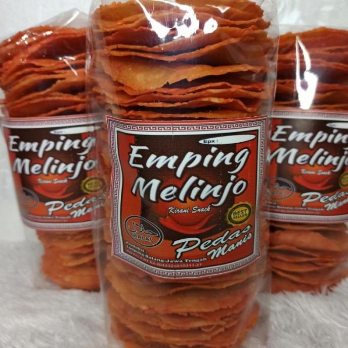 

EMPING MELINJO PEDAS MANIS LEBAR JUMBO MENTAH 500GR KUALITAS SUPER