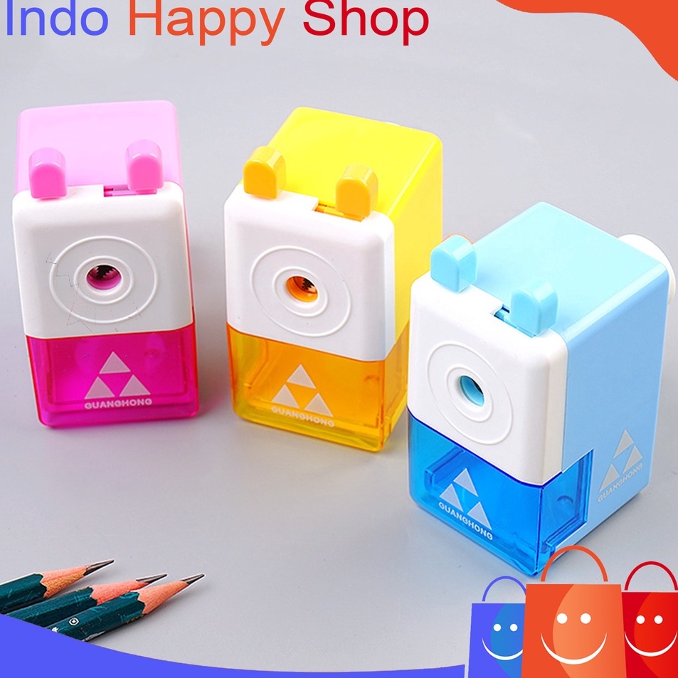 

STAR ⭐️ ⭐️Rautan Putar Pensil Rotary Pencil Sharpener Auto Feed Serutan Putar Pisau Tajam