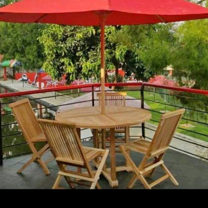 Meja Payung Set Resto/Taman/Outdoor