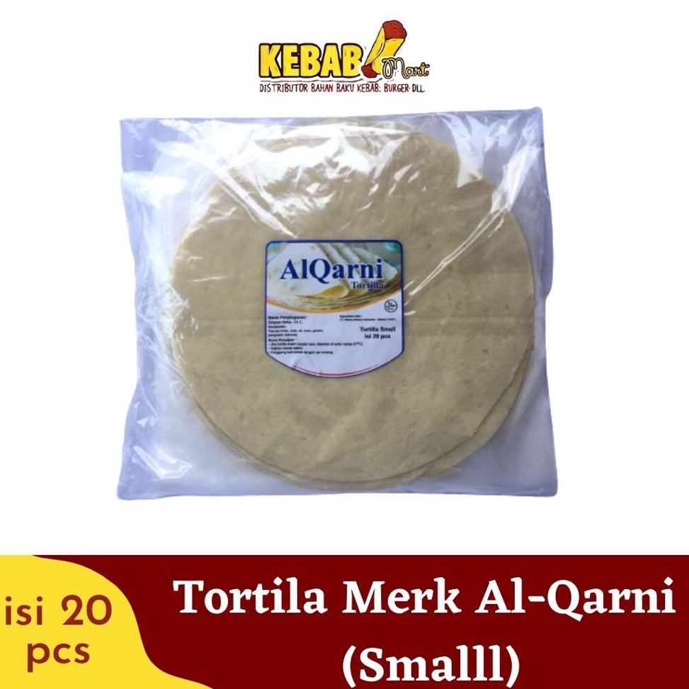 

>XG34448< Kulit Kebab Tortila Small Merk Al-Qarni Terlaris!!!