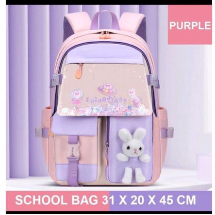 TAS ANAK PEREMPUAN SD + TAS SEKOLAH ANAK SD PEREMPUAN BUNNY