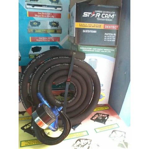Legulator Gas Lpg Starcam Dan Selang Kompor Gas 500 Psi