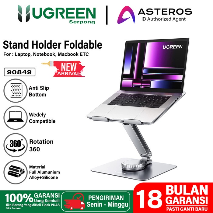 Dudukan Laptop Macbook Notebook IPAD UGREEN Stand Holder model Lipat