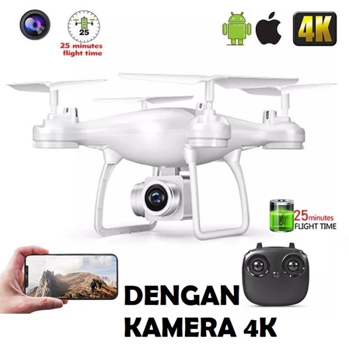 DRONE CAMERA MINI CF921H 2.4G VS X52HD - 1080P KAMERA 8SL WHITE ORIGINAL