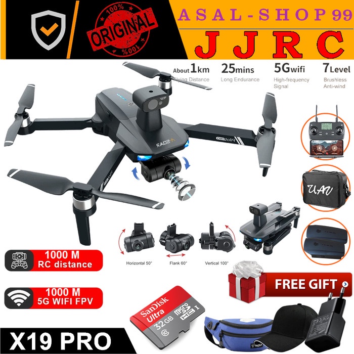 DRONE JJRC X17 6K CAMERA 5G WIFI FPV 2 AXS GIMBAL VS SJRC F11 4K PRO ORIGINAL