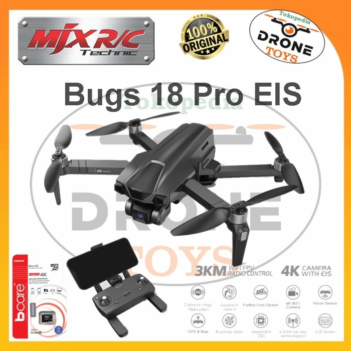 MJX BUGS 18 PRO GPS 3KM FPV DRONE WITH 3-AXIS GIMBAL 4K EIS CAMERA ORIGINAL