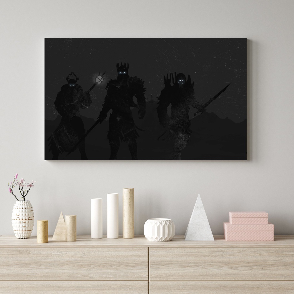 Poster Kayu "The Witcher WIld Hunt, ver.2" Ukuran 30cm x 20cm