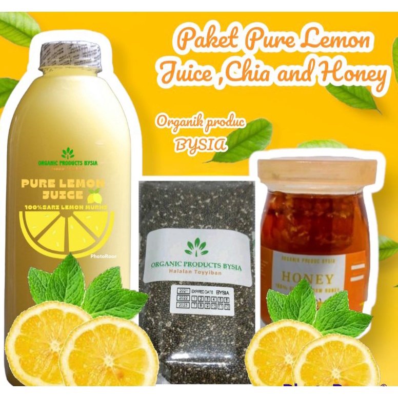 

Terlaris Paket Sari Lemon , Organic Black Chia, Madu ¢