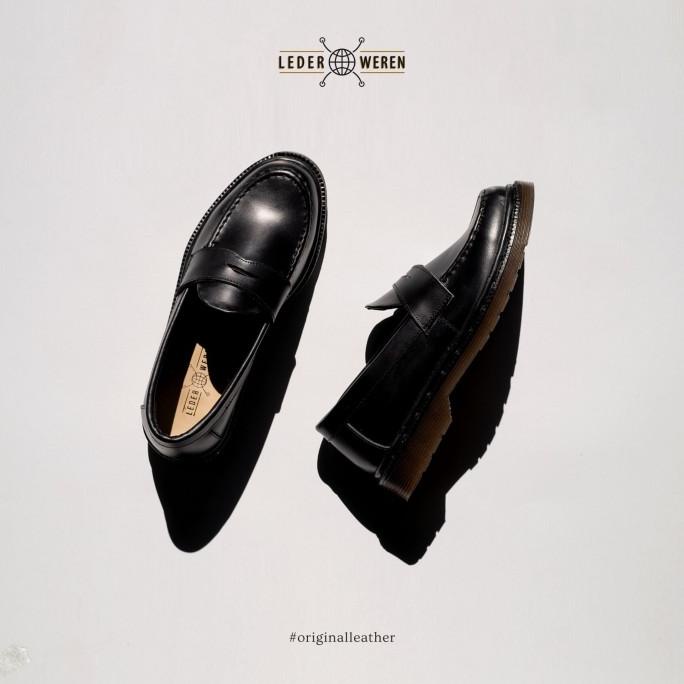 Sepatu Loafer Pria - Leder Penny Loafer - Lederweren