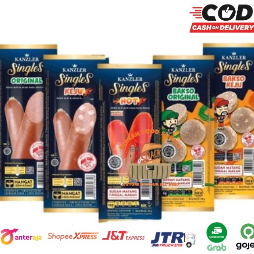

✨ 7.7 Sosis Kanzler Singles Keju / Original / Mini / Hot / Bakso Keju / Bakso original 65gr all varian