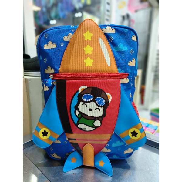 Tas anak Ransel cowok merek original / official Little v Buat PG / TK.tas anak cowok little v model 