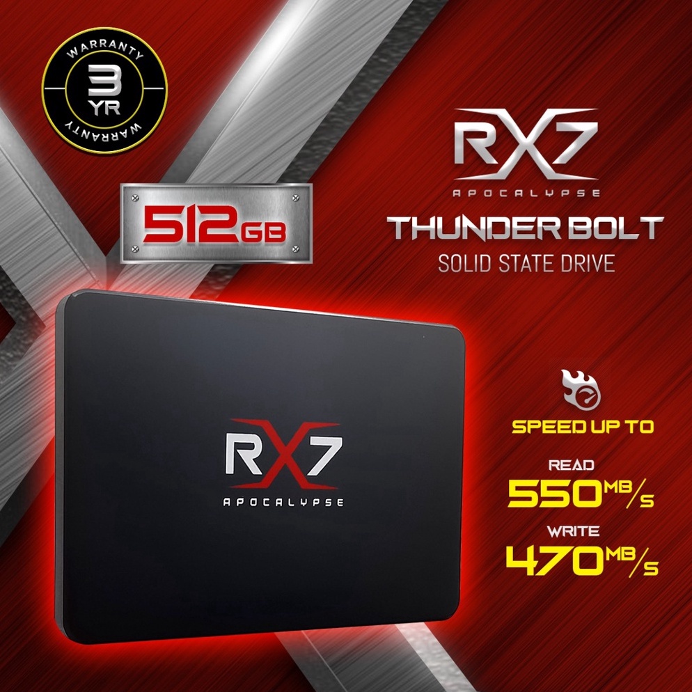 READY. SSD 512GB RX7 SATA