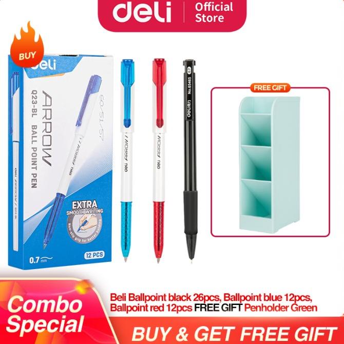 

Deli Paket Hemat 7,8,9 - Ballpoin Pen 50Pcs , Tempat Pulpen