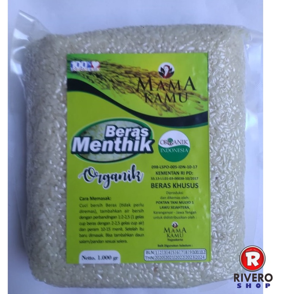 

【F⚡ASH SALE✅】 Beras Menthik Putih Organik Mama Kamu 1 Kg