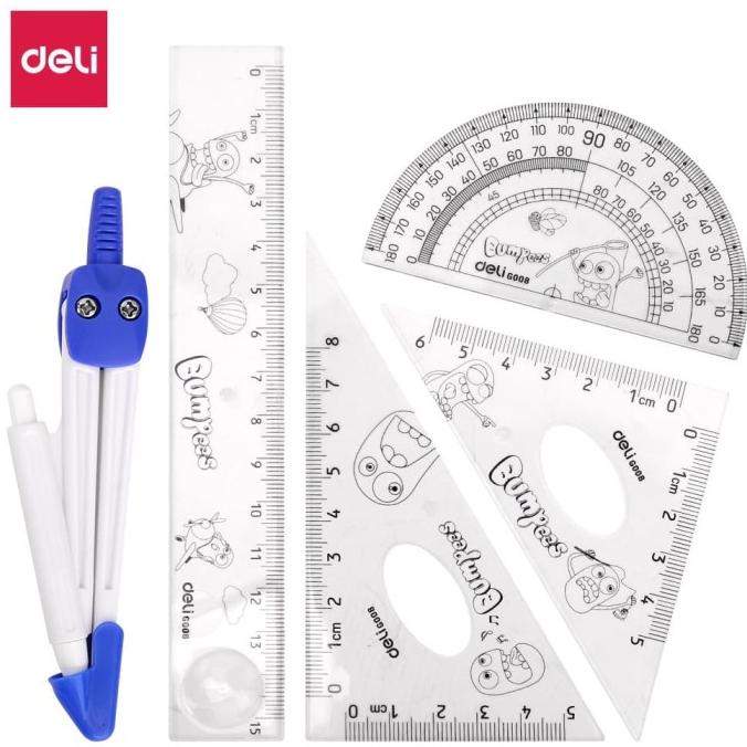 

Deli Set Penggaris / Drafting Set - E9598