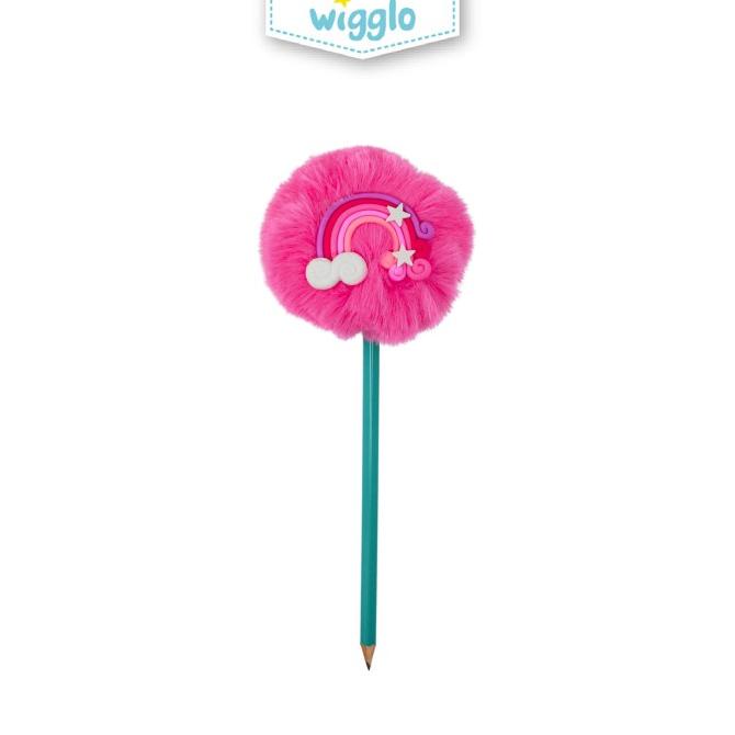 

Wigglo Rainbow Topper Happy Pencil Pom-Pom