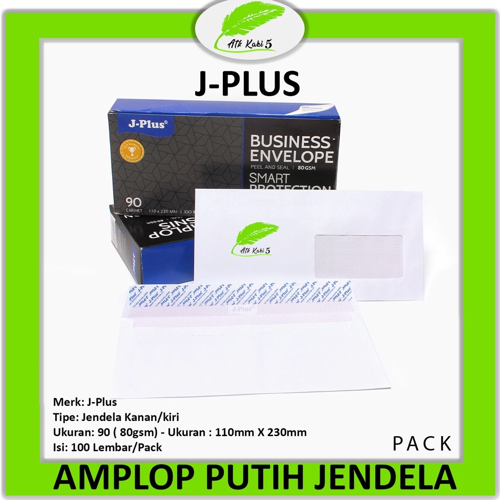 

Motif Terkini.. JPLUS - Biru Amplop Putih Jendela Kiri n Kanan No.90 / 80g - PACK KVG