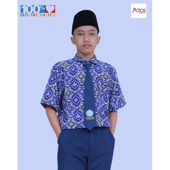 Discount Atasan Baju Seragam Sekolah Batik Smp / Mts Lengan Pendek Motif Tunas /SERAGAM