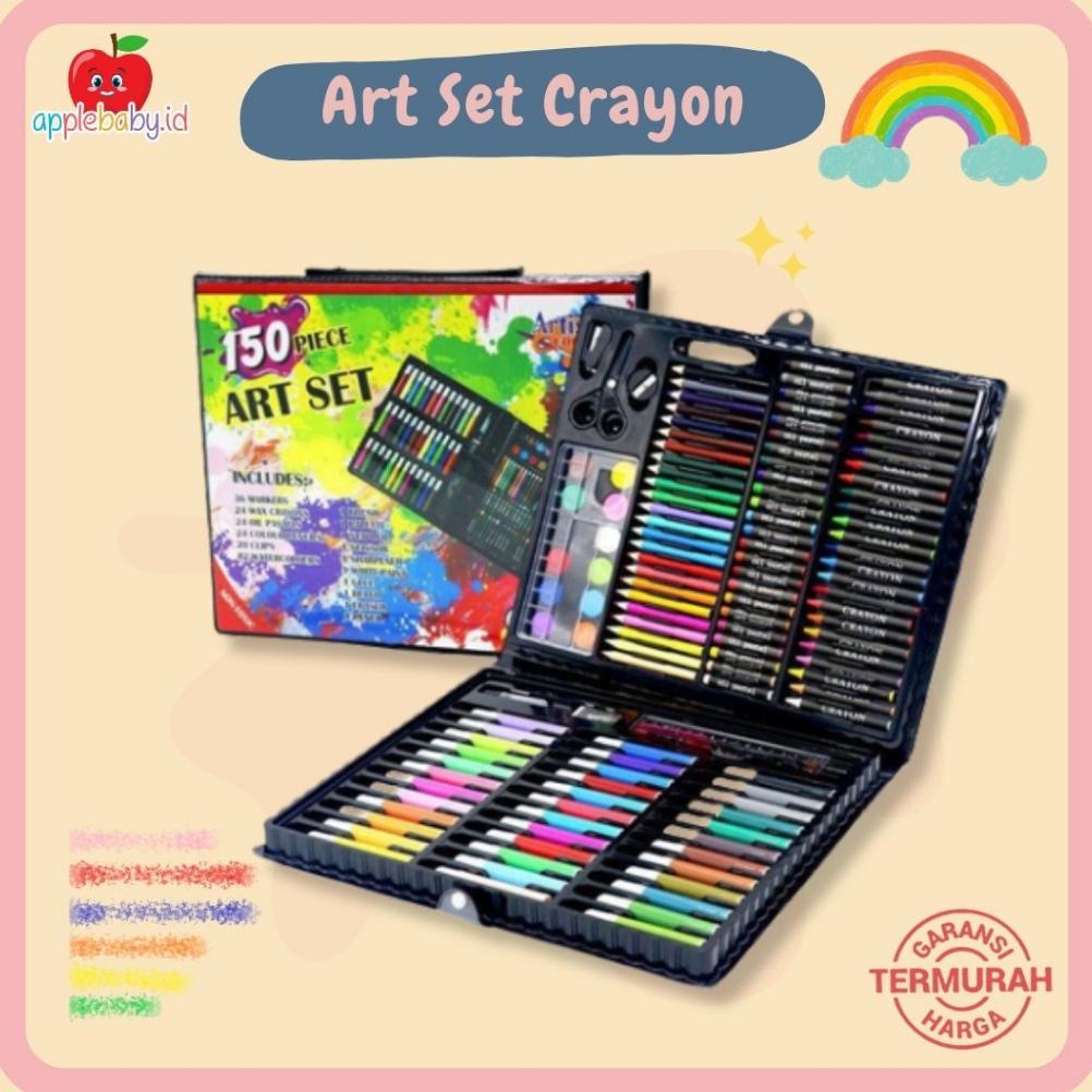 

Art Set Crayon Anak Warna Warni Art Set Crayon Set 150 pcs Krayon Set Pensil Warna Painting Set Painting Kit Set Mewarnai Alat Menggambar