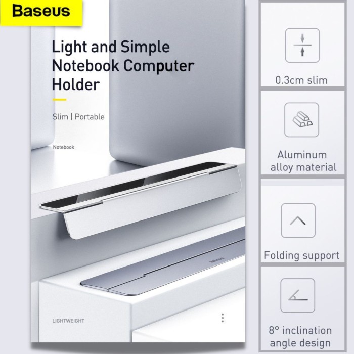 Terlaris Baseus Papery Portable Laptop Notebook Stand Holder