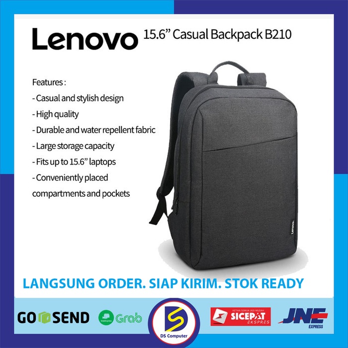 Tas Laptop LENOVO BACKPACK Size 14 - 15.6 inch 210 original 100%BARU