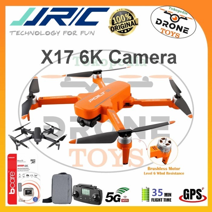 JJRC X17 6K WIFI 5G DRONE GPS FOLDABLE FPV 2 AXYS GYMBAL CAMERA ORIGINAL