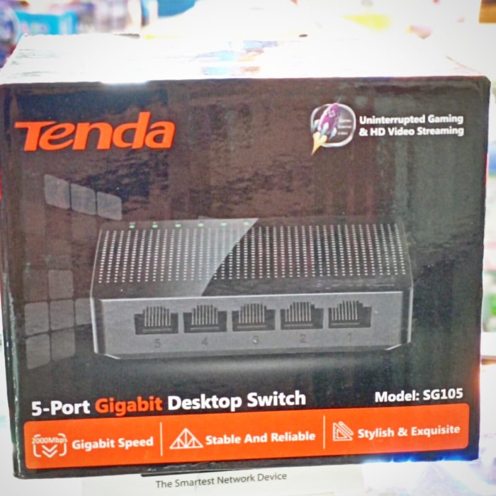 Switch Tenda Sg105 5-Port Gigabit Desktop Switch