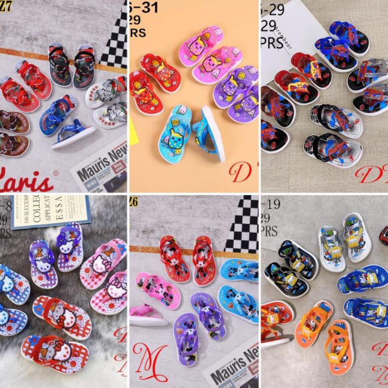 BEST SELLER Sandal Bunyi Cit Cit Karet Motif Bayi Perempuan dan Laki Sandal Bunyi Sandal Baby untuk 