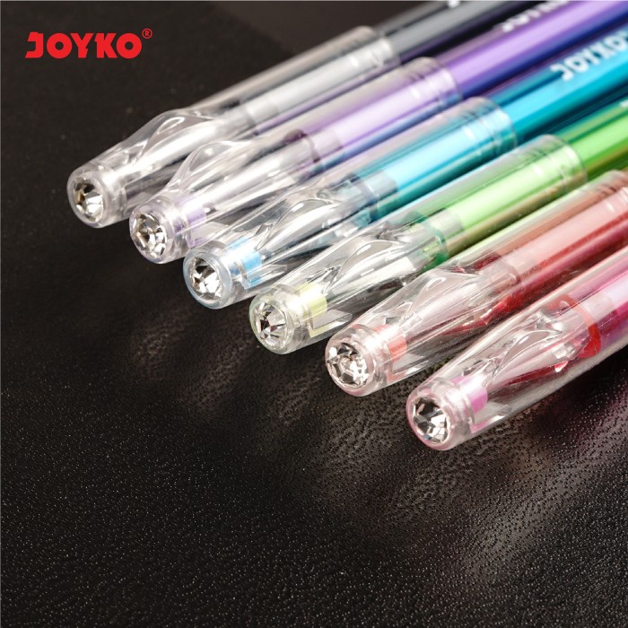 

Color Gel Pen Pena Jel Warna Joyko Gpc-315 Diamond Art2 6 Warna 0.5 Mm
