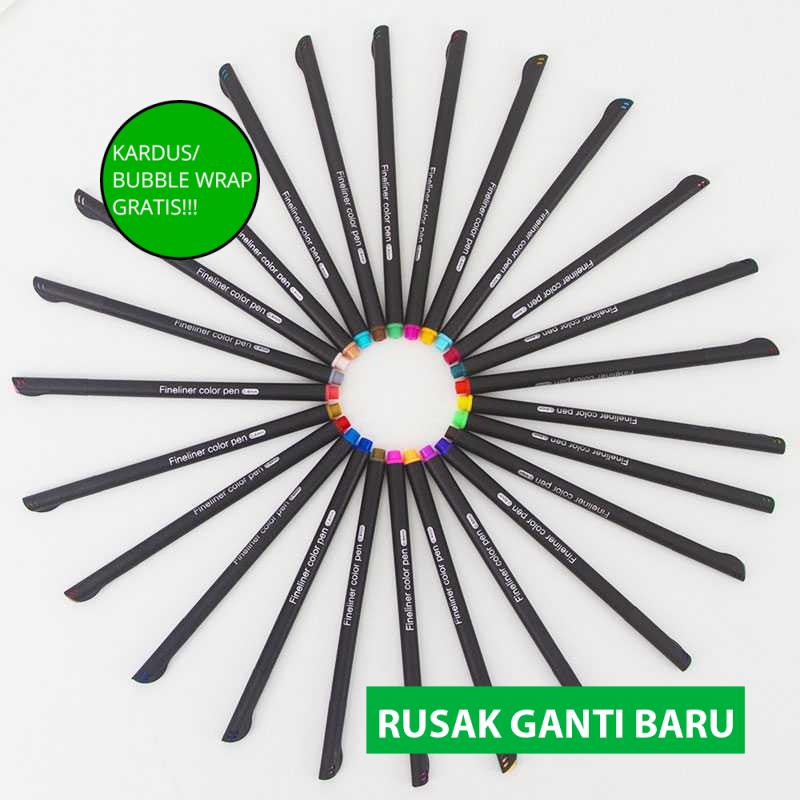 

(BISA COD!!!) Tlevino Pena Warna Drawing Pen Fine Point Art Watercolor 0.4mm - TV4