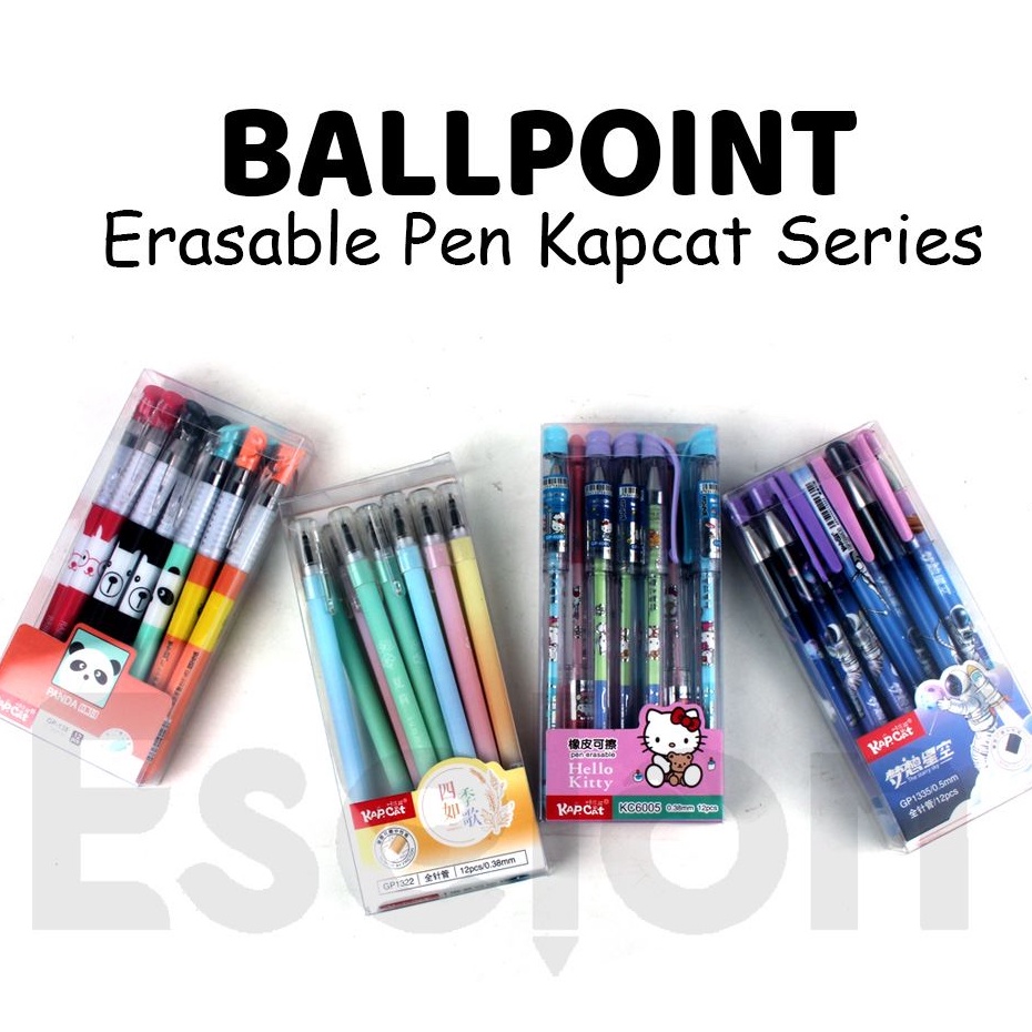 

[KODE PRODUK FWNMY10080] 12pcs Pulpen HAPUS Fancy /1PACK Erasable Pen / Pulpen BISA HAPUS