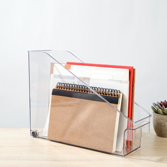 

Iuiga Clear Angled Cabinet Organizer With Wheels - Tempat File