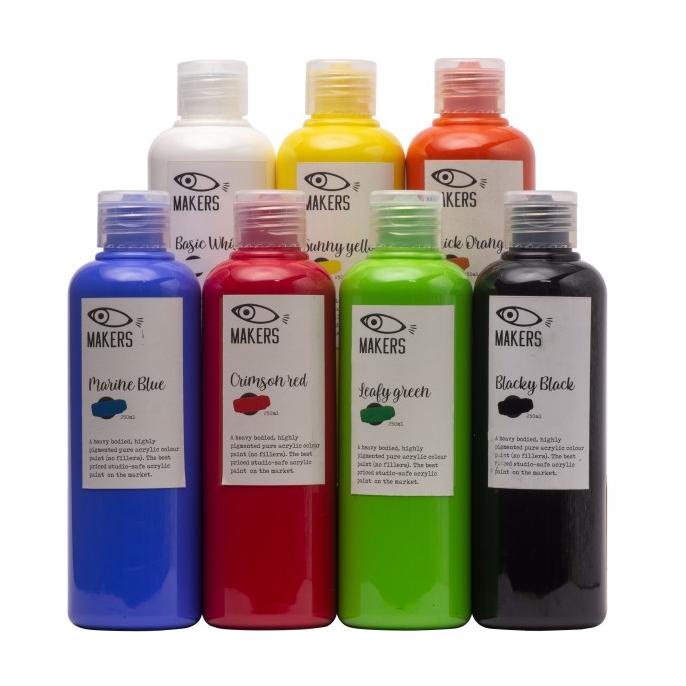 

Paket Cat Lukis Akrilik 250ml 7 Warnaa