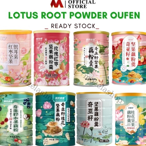 

[KODE PRODUK QDEOI5847] Oufen Lotus Root Powder Makanan Diet Healthy Food Bubuk Akar Teratai Collagen Ou fen Meizou Chia Seed Cereal