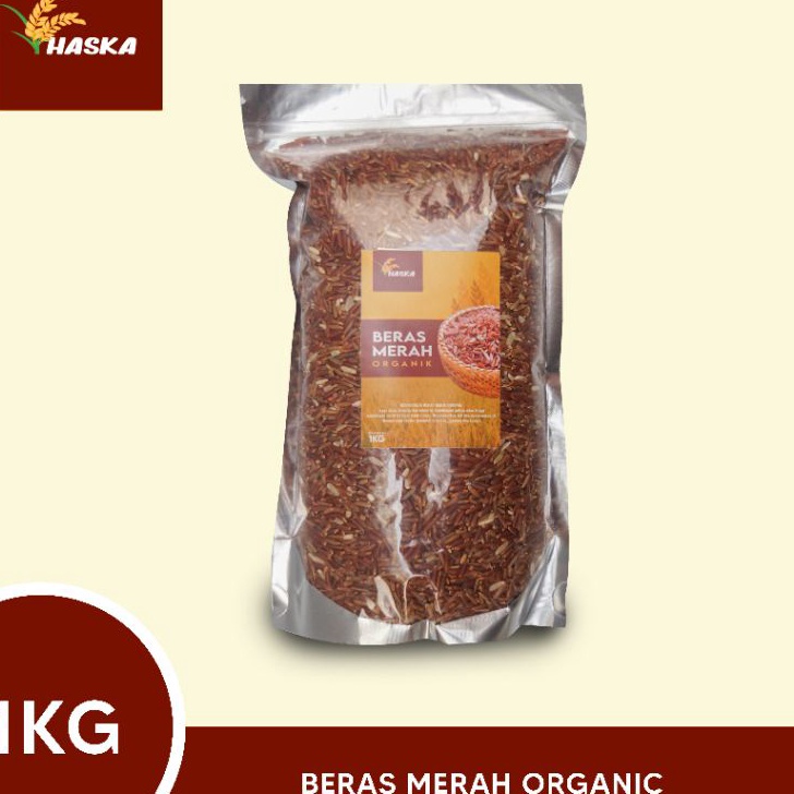 

>D2289) ⭐⭐⭐⭐⭐ Beras Merah Organik 1 kg - varian sosoh dan pecah kulit - sehat dan murah untuk diet