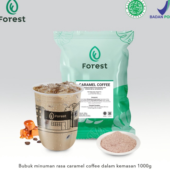 

Ready Bubuk Minuman CARAMEL COFFEE Powder - FOREST Bubble Drink Murah