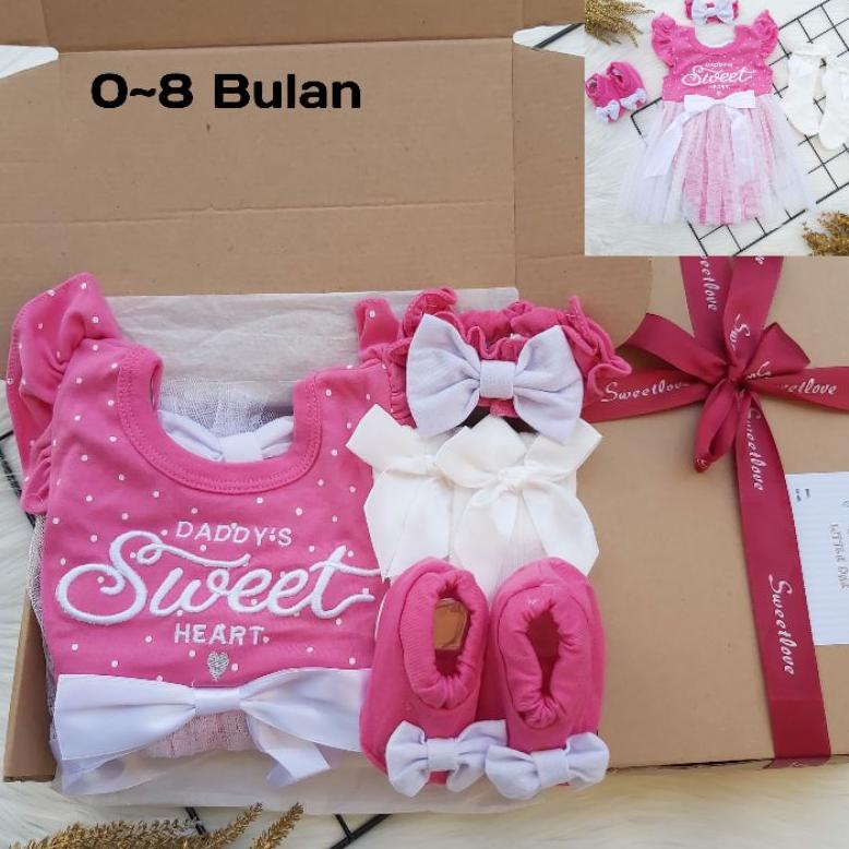 Diskon Cod Hampers Bayi Dres Tutu Prempuan | Kado Lahiran | Newborn Gift Box | Banyak Varian