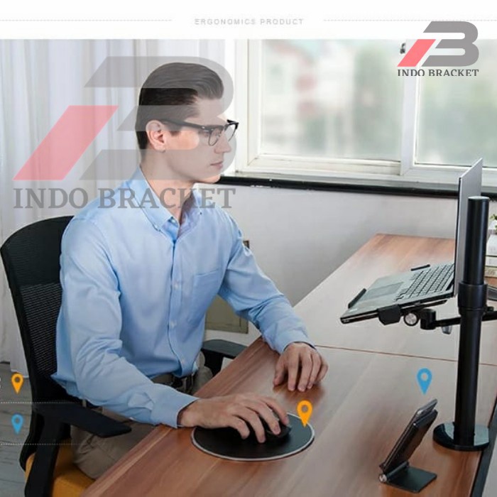 Bracket laptop / tray laptop / tatakan laptop north bayou full motion