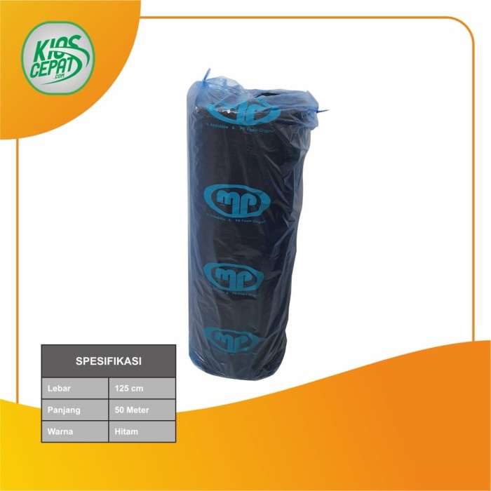 

Terlaris [Gojek/Grab] Bubble Wrap 50M X 125Cm Black Premium Quality