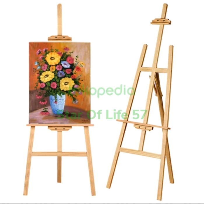 

Terlaris Easel Wooden Frame Foto Lukisan Lukis Stand Kayu