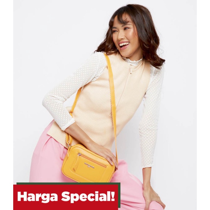 HOT SALE TAS SELEMPANG WANITA SOPHIE MARTIN PARIS CHESS MUSTARD KULIT PROMO TERLARIS