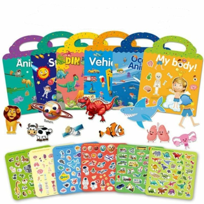 

Terlaris Buku Stiker Jelly Anak / Reusable Sticker Jelly / Sticker Activity Boo