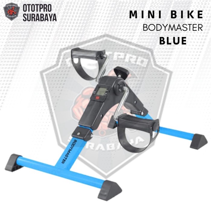 Terlaris Sepeda Statis Mini - Portable Bike /Kaki/Meja/Terapi/Tangan/Duduk - Blue