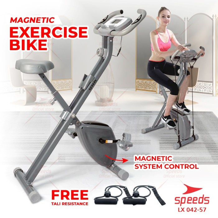 Terlaris Speeds Sepeda Statis Magnetic Bike Alat Olahraga Cardio Gym 042-57