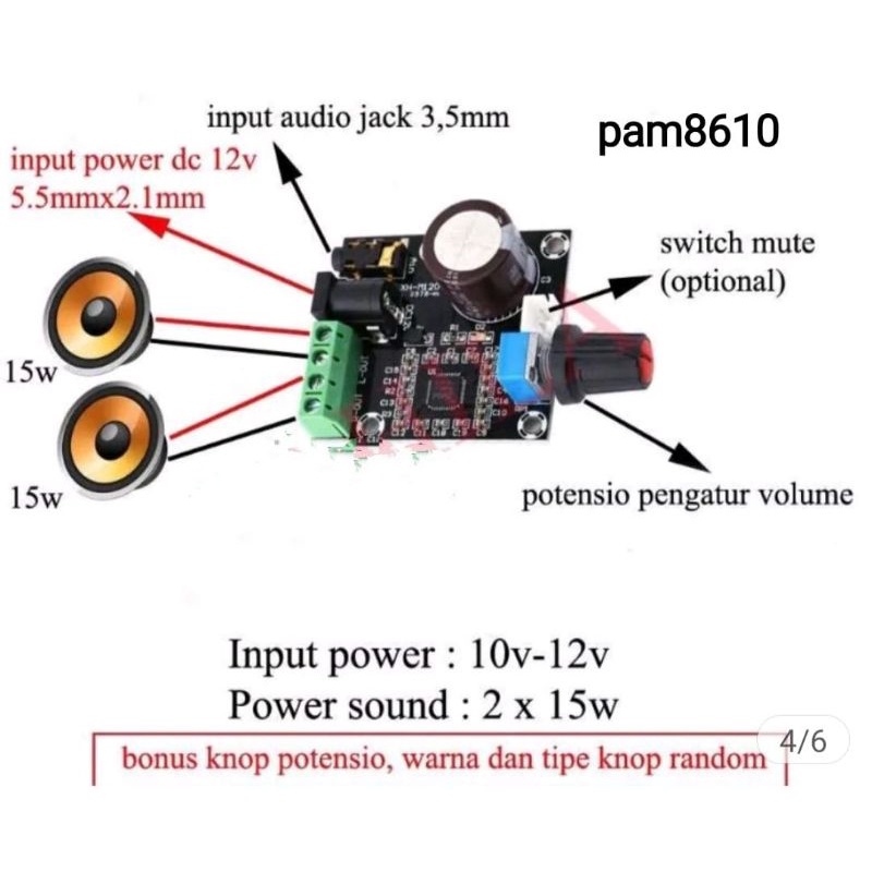 pam8610 power amplifier class d